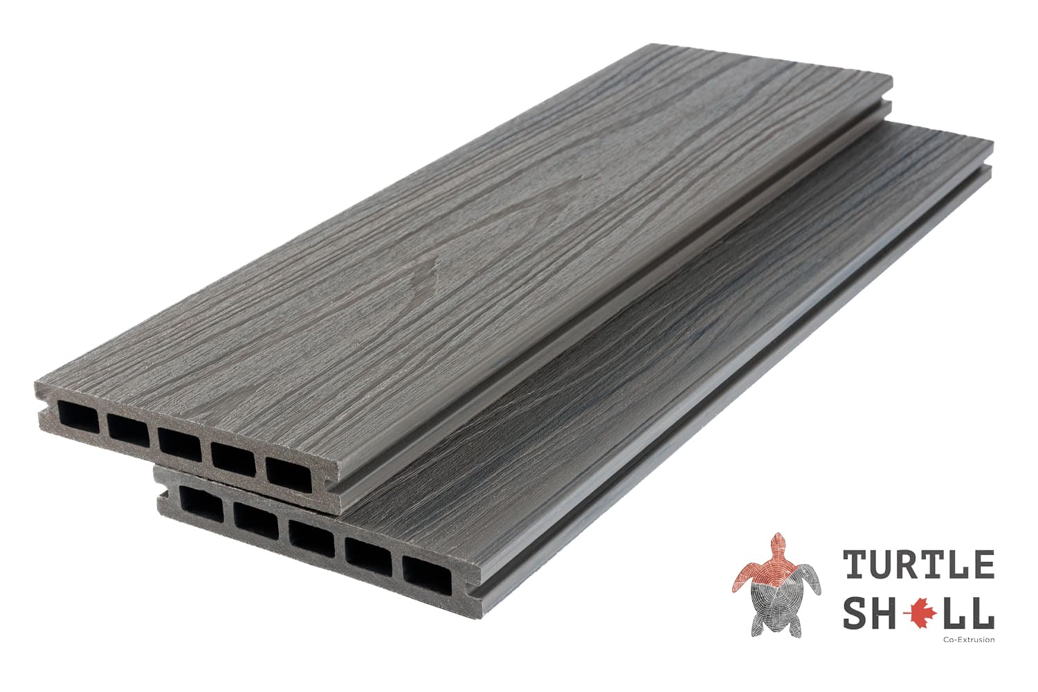 Террасная доска из ДПК Turtle Shell, Square, Scottish Slatewood, Co-Extrusion