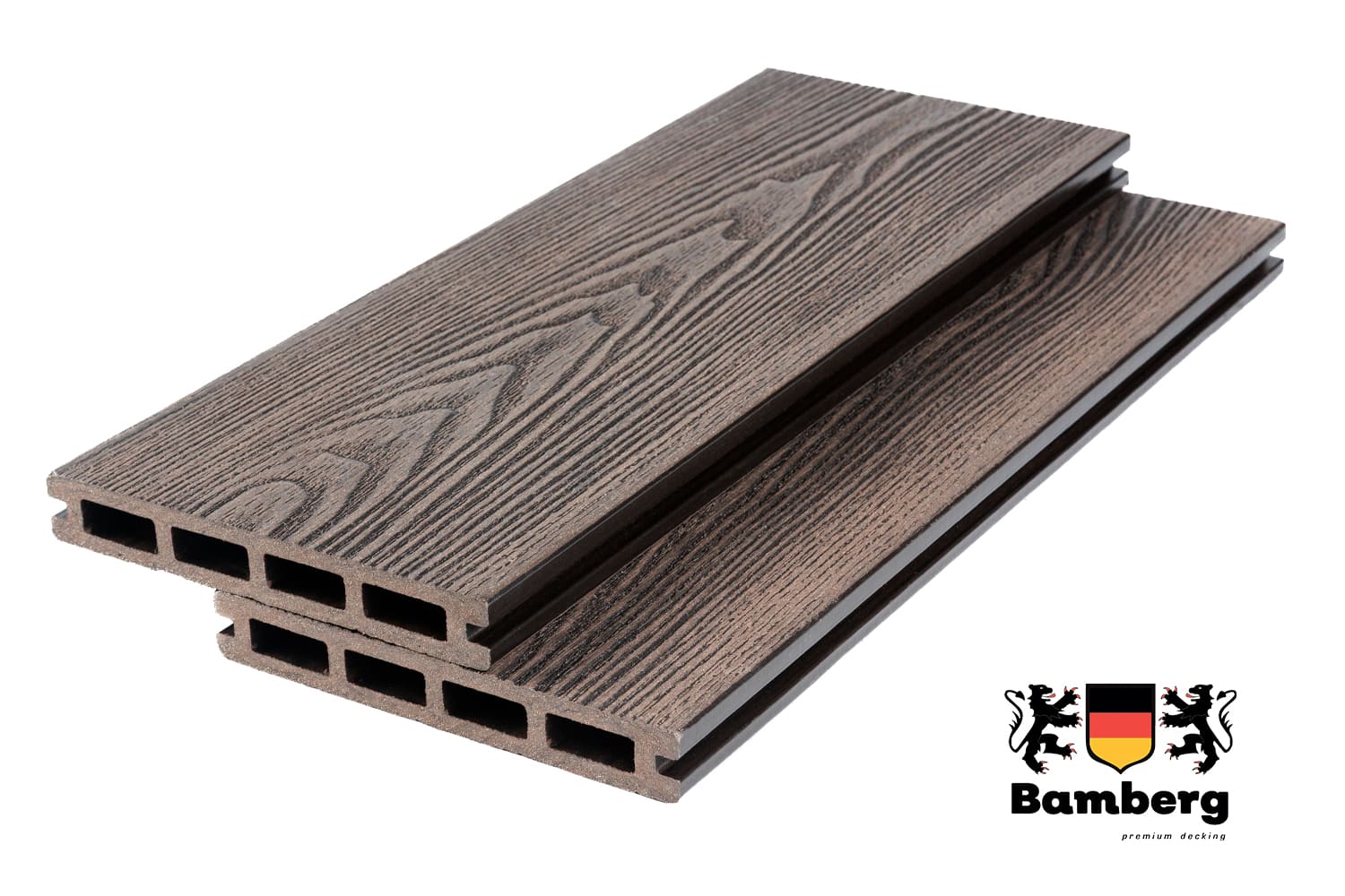 Террасная доска Bamberg Square 3D Natural, Brazilian Walnut — Black Deck