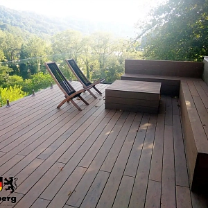 Террасная доска ДПК Bamberg Brazilian Walnut