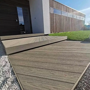 Террасная доска ДПК Turtle Shell, Canadian Maple, Co-Extrusion