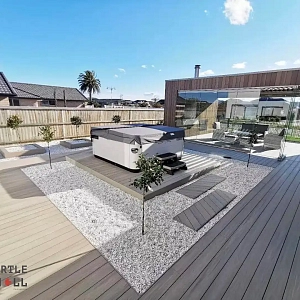 Террасная доска ДПК Turtle Shell, Canadian Maple, Co-Extrusion