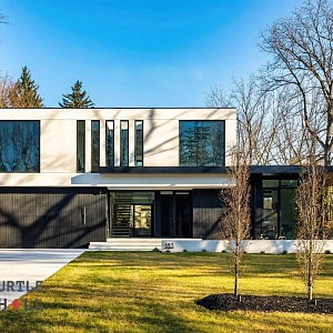 Реечная фасадная доска ДПК Turtle Shell Middle Lines, Faroese Smokewood, Co-Extrusion