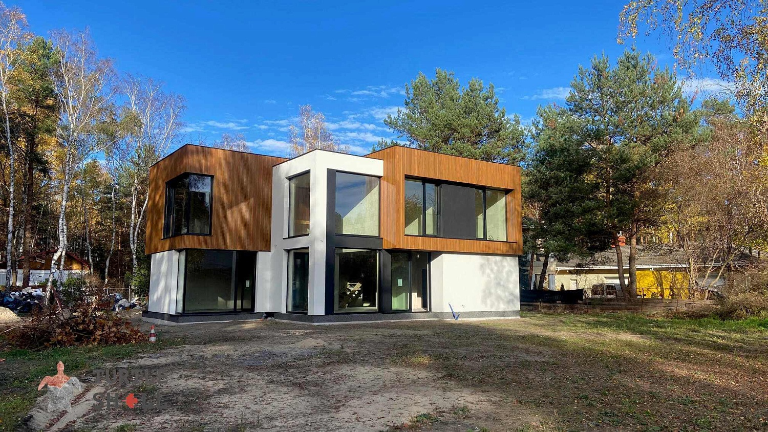 Профессиональное решение для облицовки зданий — реечные панели ДПК TURTLE SHELL Siberian Pine