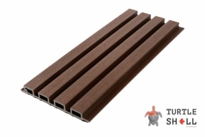 Реечные панели ДПК Turtle Shell Middle Lines, Texas Hickory, Co-Extrusion