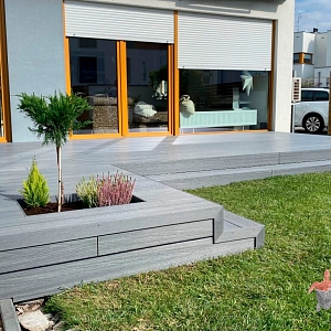 ДПК Turtle Shell Solid Scottish Slatewood Co-Extrusion (Dual) - идеальный выбор для вашей террасы или патио, веранды или бассейна