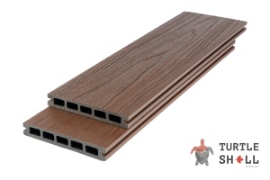 Террасная доска из ДПК Turtle Shell, Square, Texas Hickory, Co-Extrusion